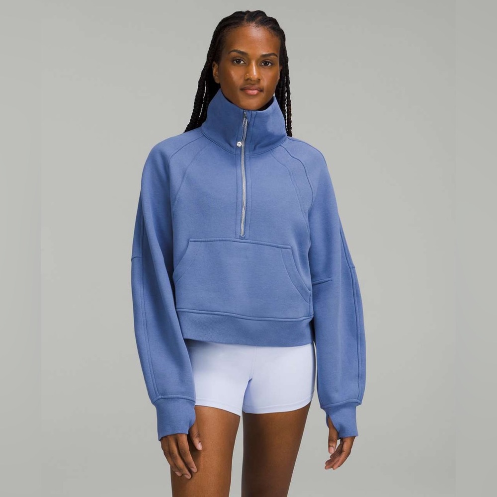 Lululemon Funnel Neck Scuba- Water Drop XS/S